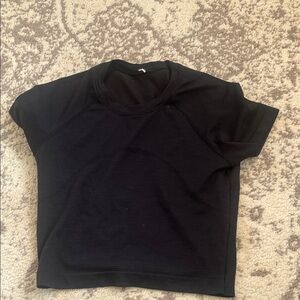 lululemon athletica Black Crop Top